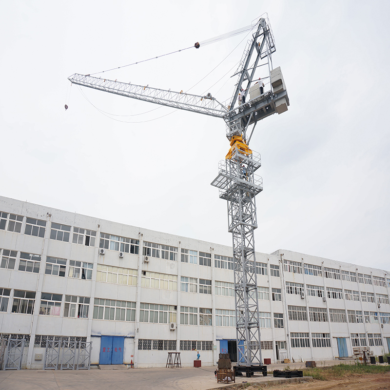 Luffing series tower cranes