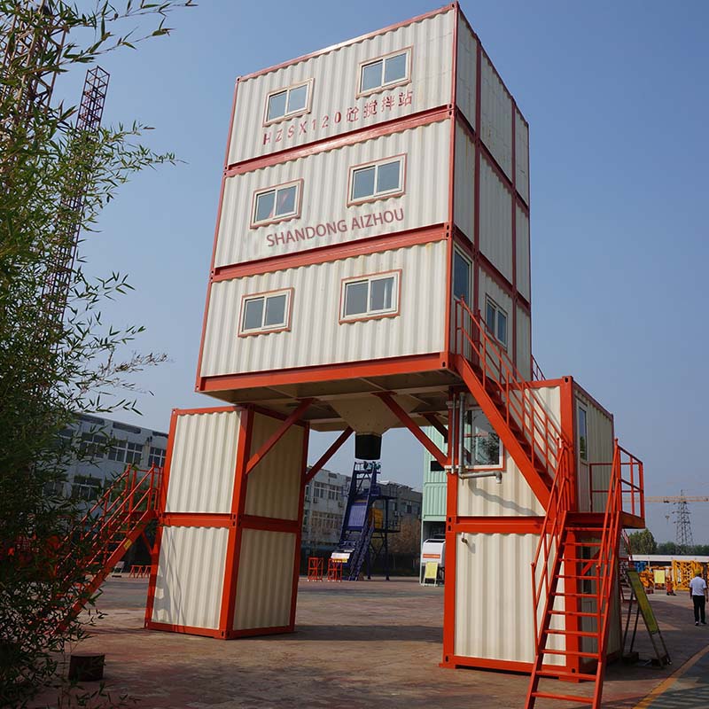 YHZS series mobile overall transportation concrete mixing plant